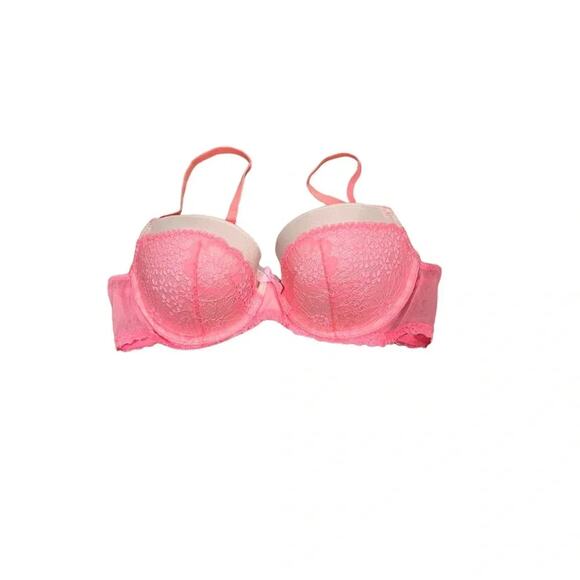 Victoria's Secret Padded Demi Angels Pink/Nude Lace Bra Size 36B NWOT - Picture 5 of 9